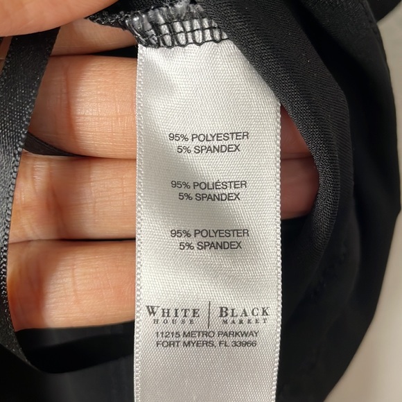 WHITE HOUSE BLACK MARKET Utility Dress | Black | Size 4 - Picture 12 of 13